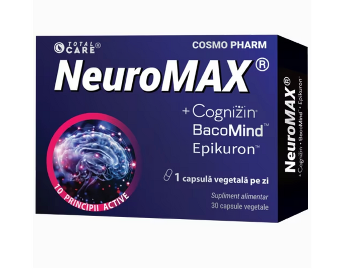 Neuromax Total Care, supliment alimentar, 30 capsule, Cosmopharm